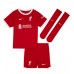 Otroški Nogometni dresi Liverpool Virgil van Dijk #4 Domači 2023-24 Kratek Rokav (+ Kratke hlače)